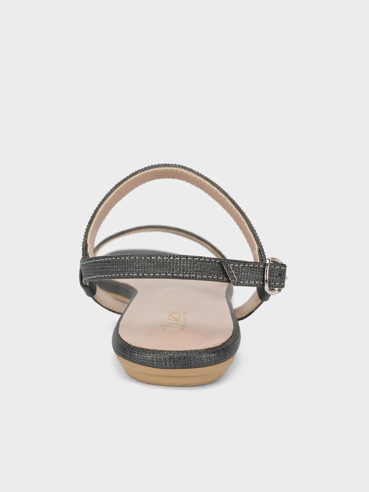 Women's "COACHI" Shimmer Flat Sandals