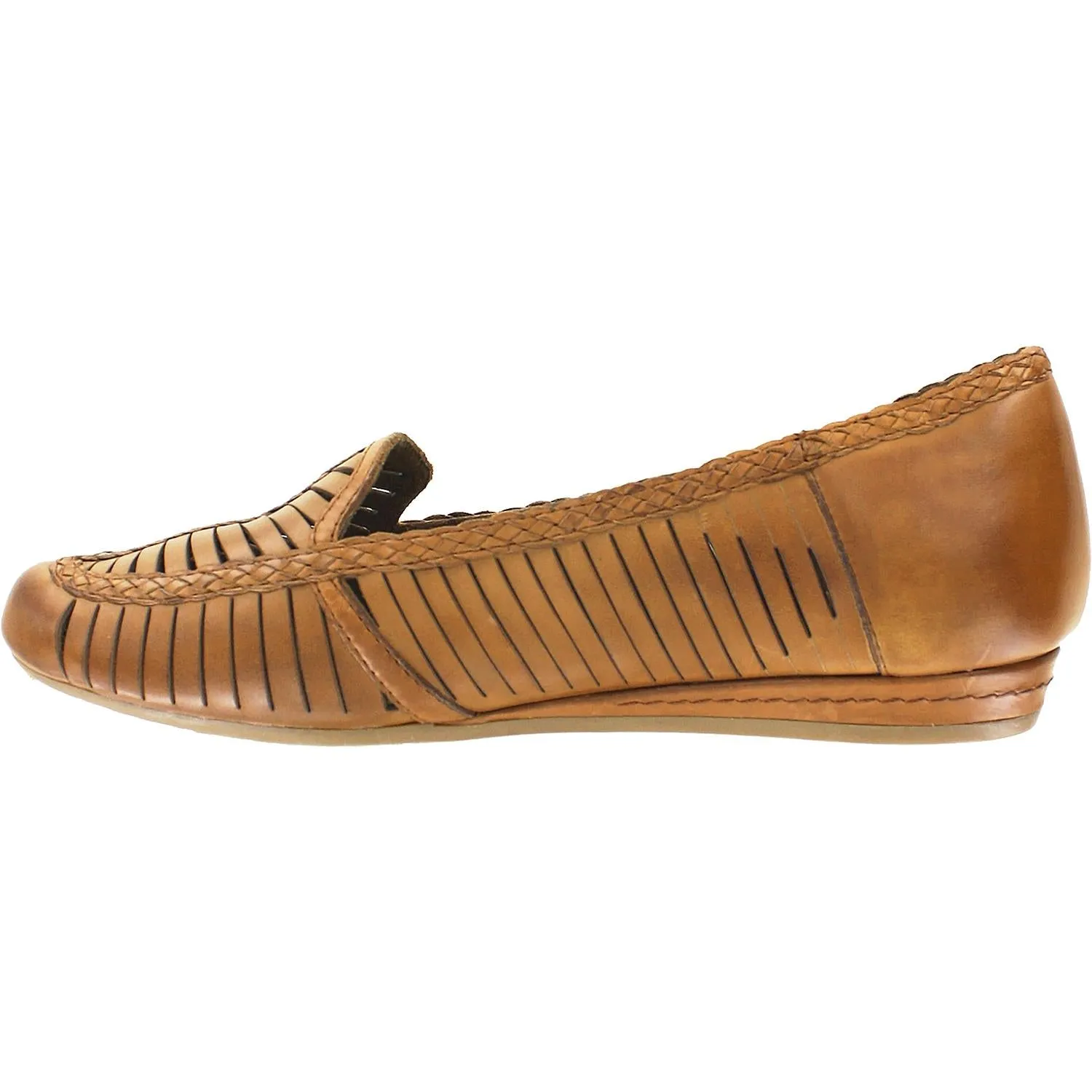 Women's Rockport Cobb Hill Galway Woven Loafer Tan Leather