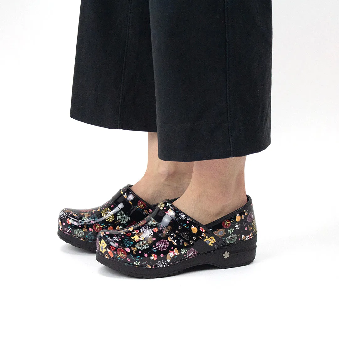 Woodland Creatures Women's Clog in Black