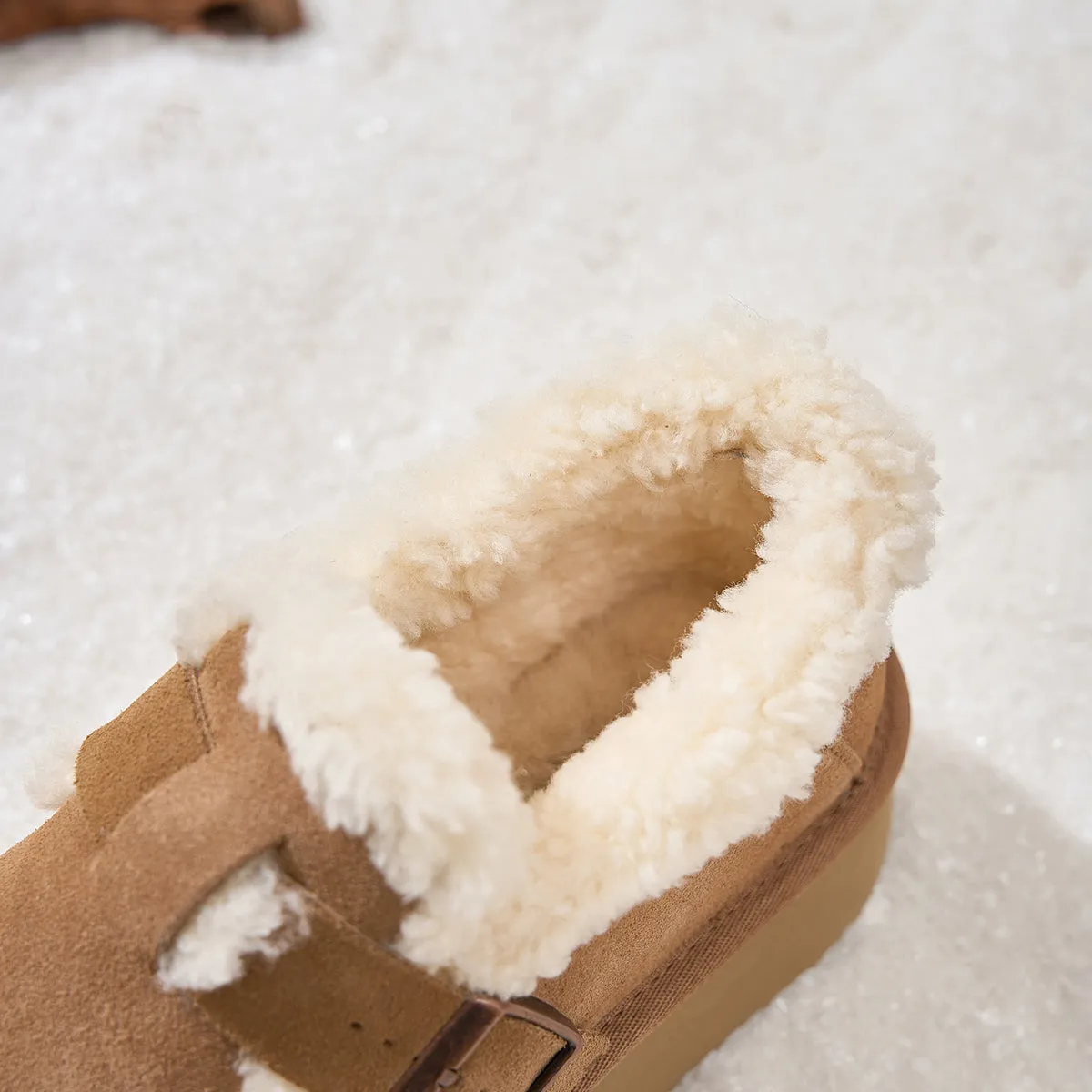 WOOL WRAPPED THICK SOLED BOKEN SHOES 5881