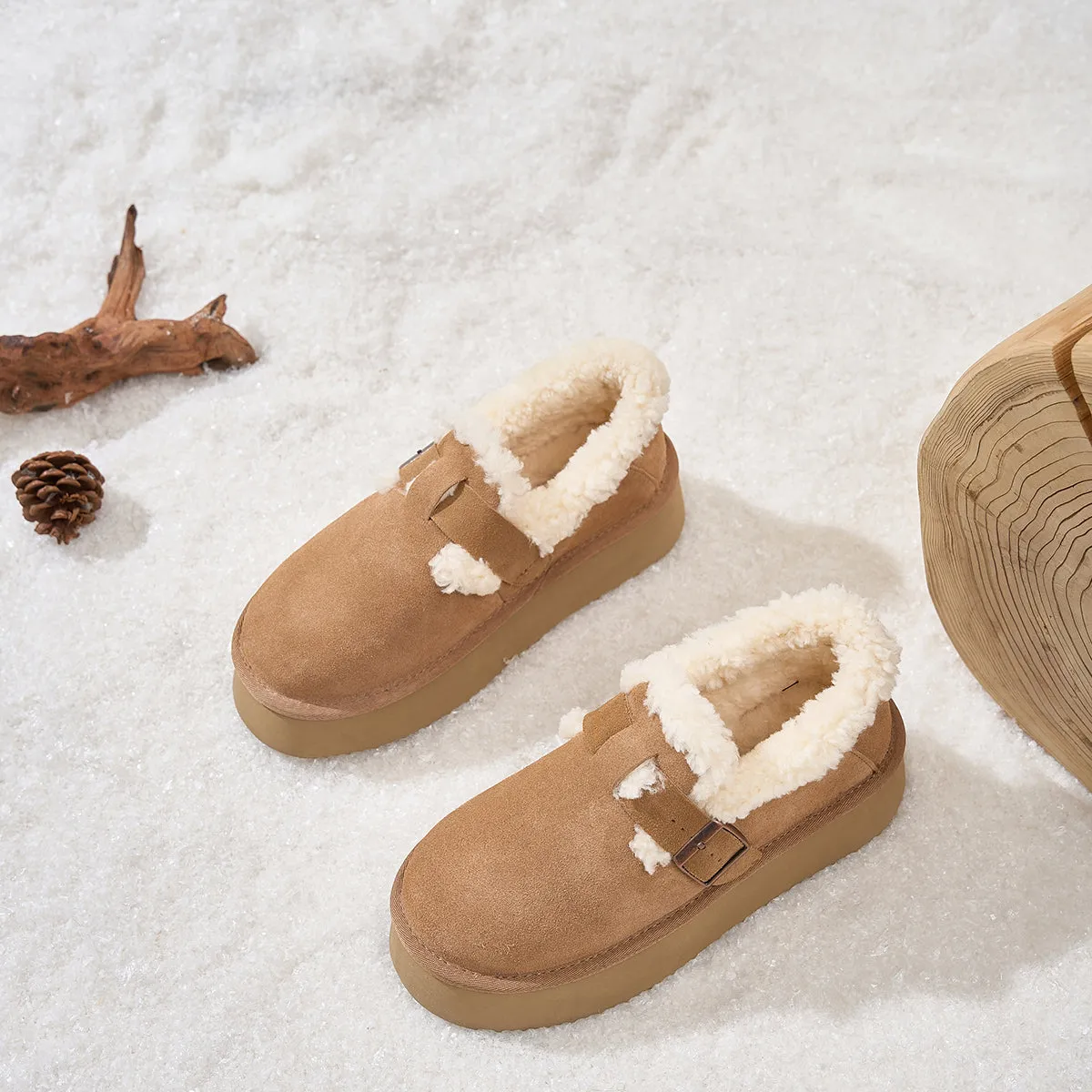 WOOL WRAPPED THICK SOLED BOKEN SHOES 5881