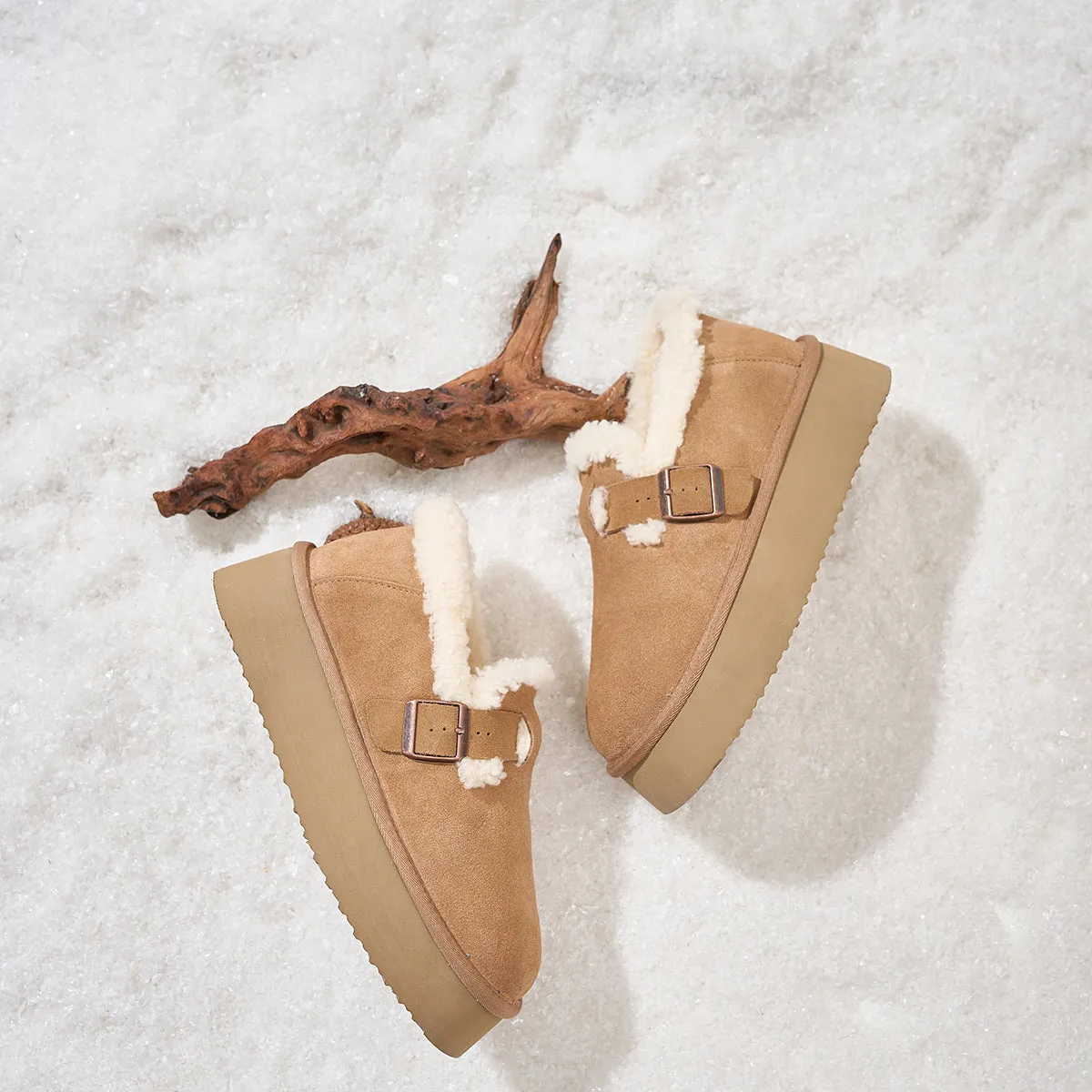 WOOL WRAPPED THICK SOLED BOKEN SHOES 5881