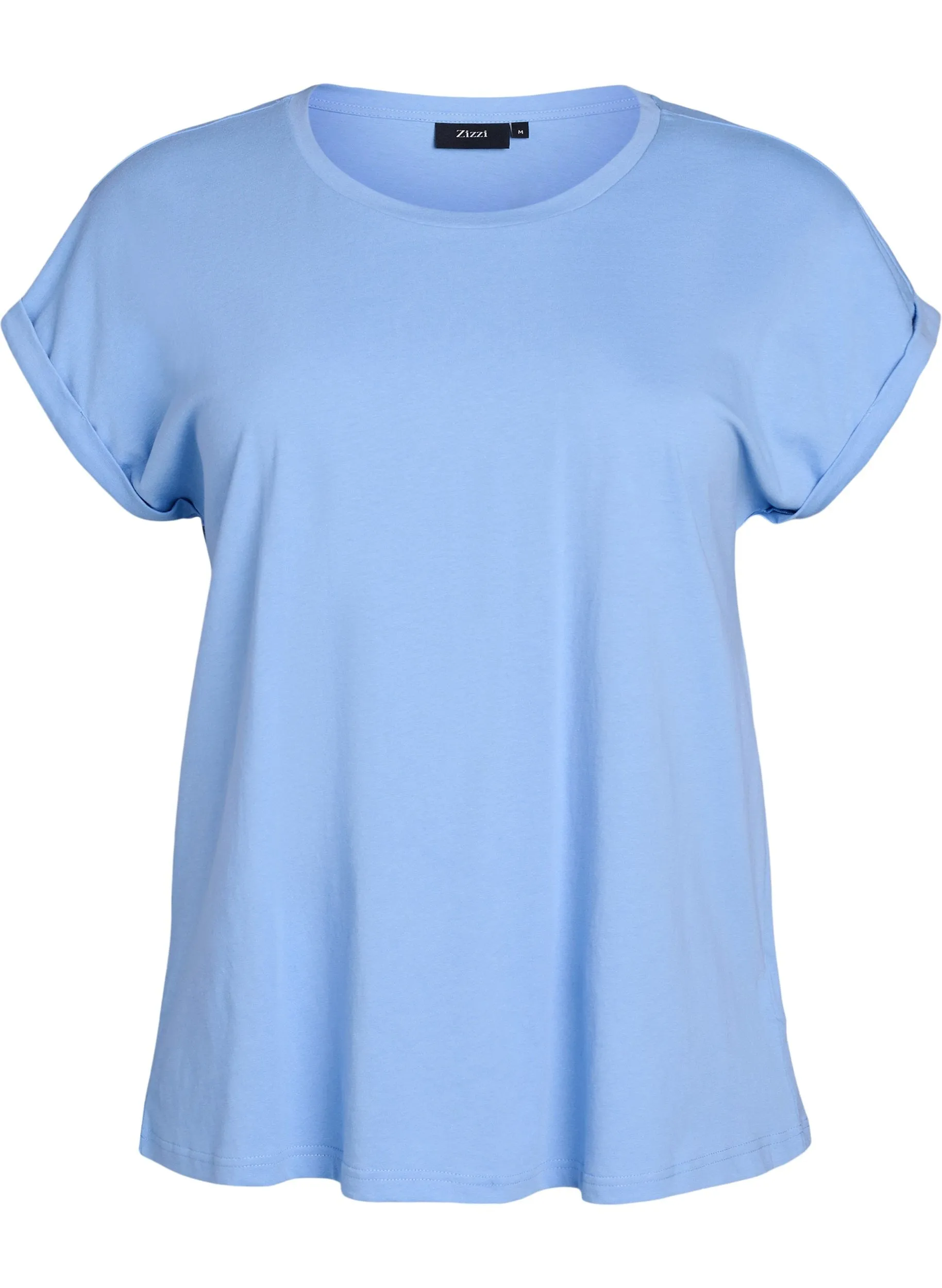 Zizzi Katja T-Shirt in Light Blue